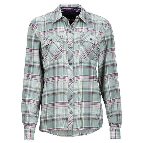 Marmot Tops - Marmot Bridget Long Sleeve Button Down Outdoor Plaid Shirt